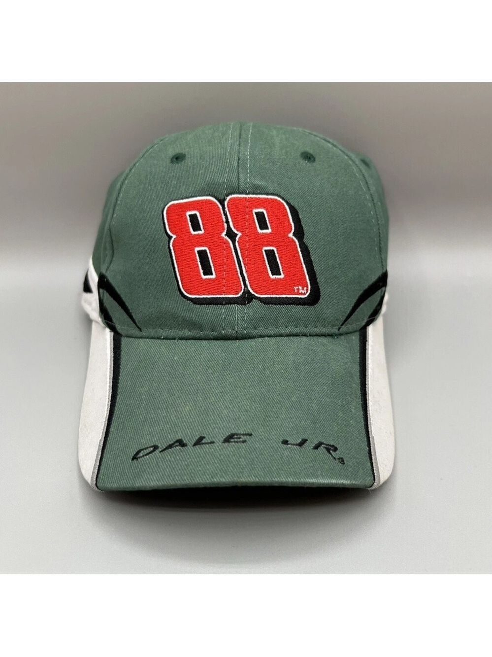 Dale Jr. #88 Nascar Winners Circle Green Silver Amp Racing Cap Hat